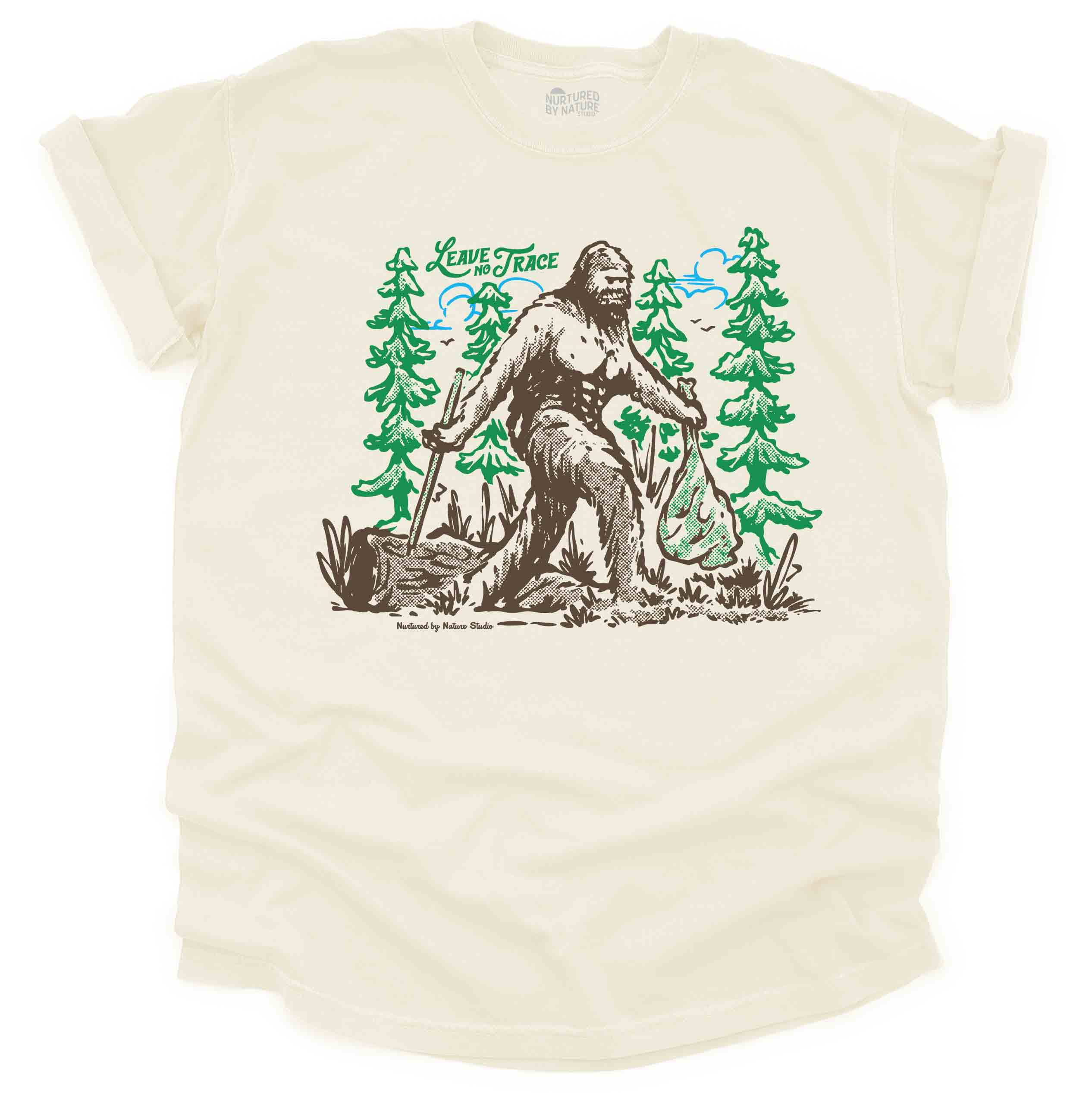 Bigfoot in the Woods Graphic T-Shirt – Nurtured by Nature Studio