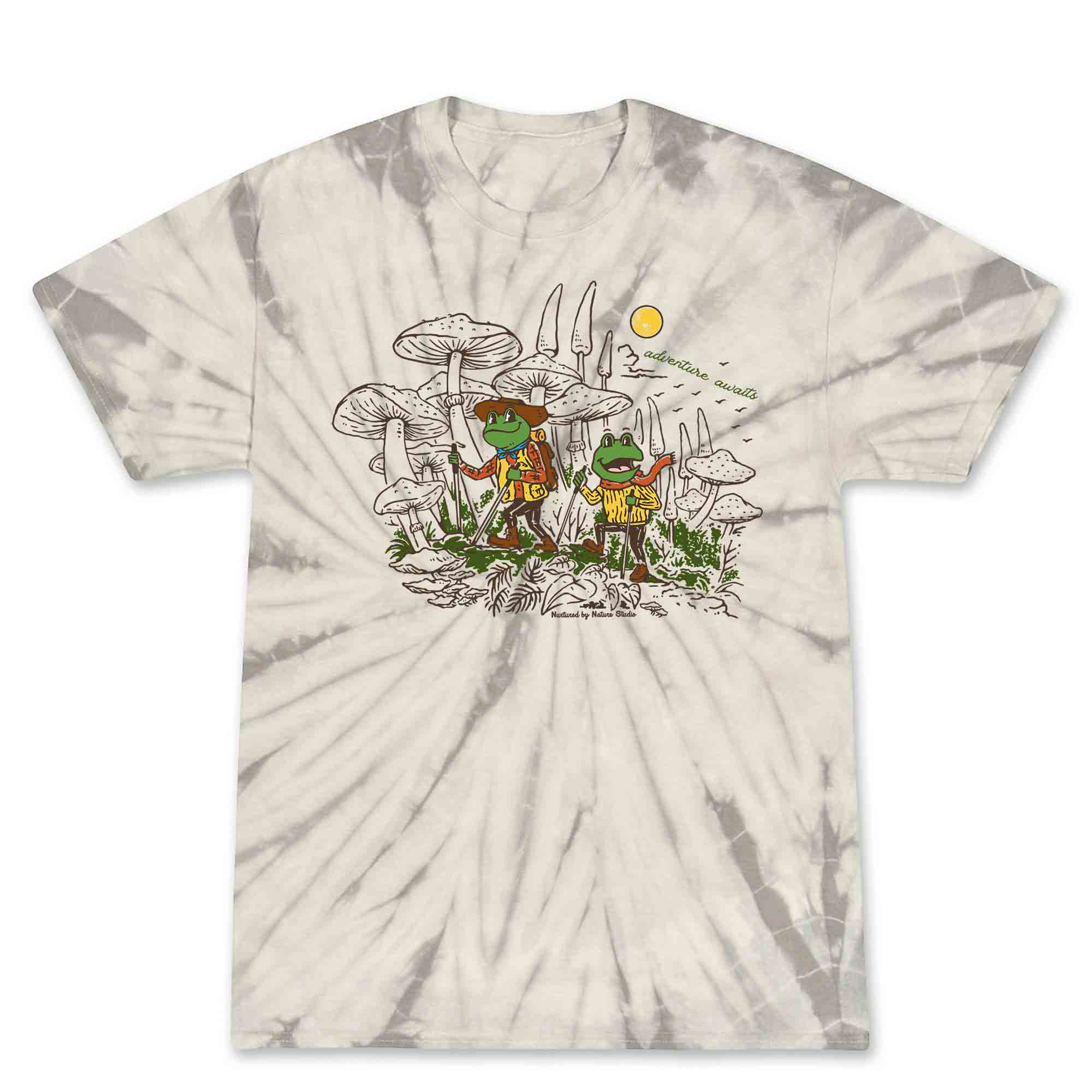 Adventure Frogs Kids Tie Dye Graphic T-Shirt – Nurtured by Nature Studio | T-Shirts