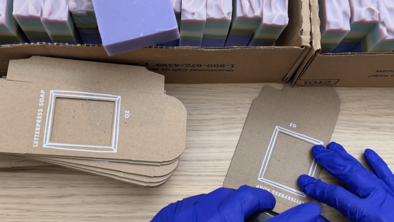 Preparing Soap Boxes | ASMR | Behind the Scenes