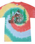 Leave No Trace Hiking Bigfoot Kids Tie Dye Graphic T-Shirt