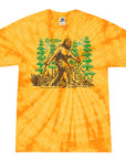 Leave No Trace Hiking Bigfoot Kids Tie Dye Graphic T-Shirt