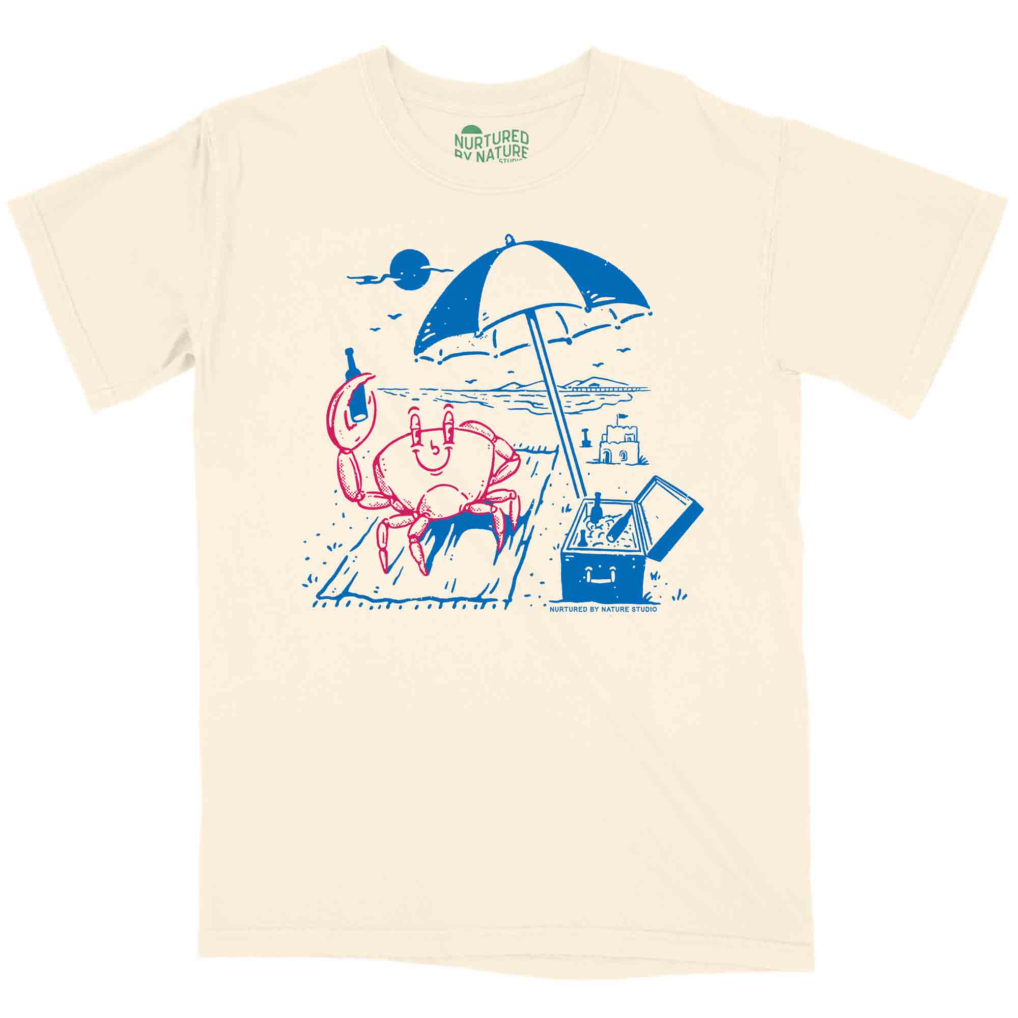 Chill Crab on the Beach Graphic T-Shirt