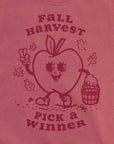 Fall Harvest Apple Picking Vintage Wash Crewneck