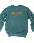 Autumn Trees Embroidered Crewneck Sweatshirt