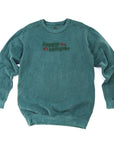 Happy Camper (with Tent) Embroidered Crewneck Heavyweight Sweatshirt