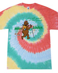 It's All Good in the Woods Hiking Bear Kids Tie Dye Graphic T-Shirt