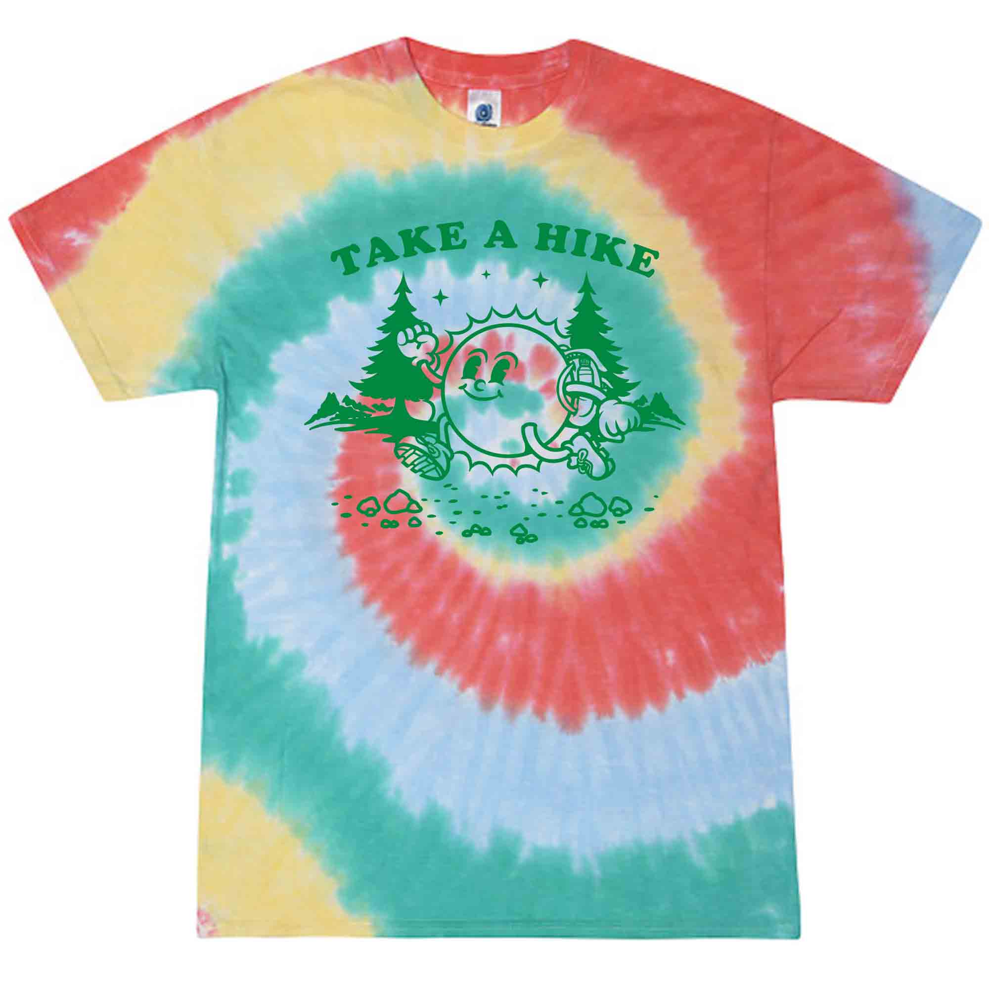 Take A Hike Kids Tie Dye Graphic T-Shirt