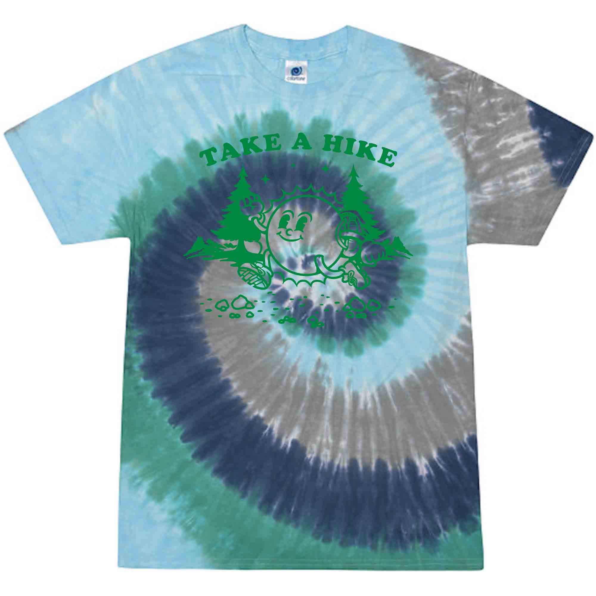 Take A Hike Kids Tie Dye Graphic T-Shirt