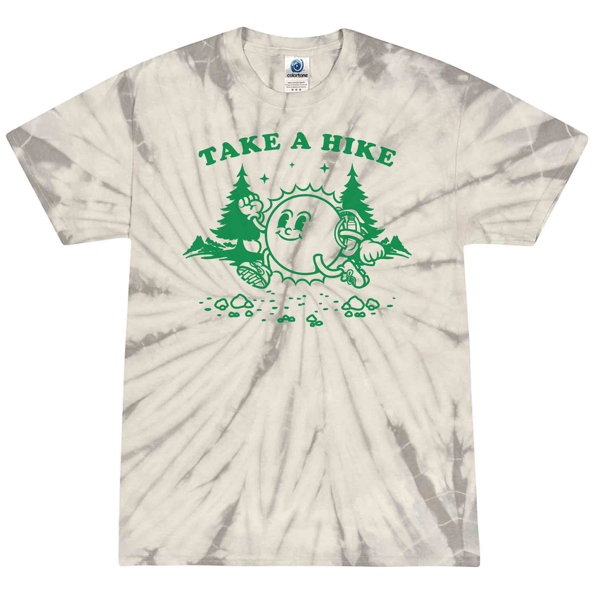 Take A Hike Kids Tie Dye Graphic T-Shirt