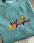 Leaf Peeper Embroidered Crewneck Sweatshirt