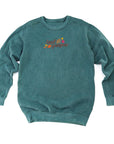 Leaf Peeper Embroidered Crewneck Sweatshirt