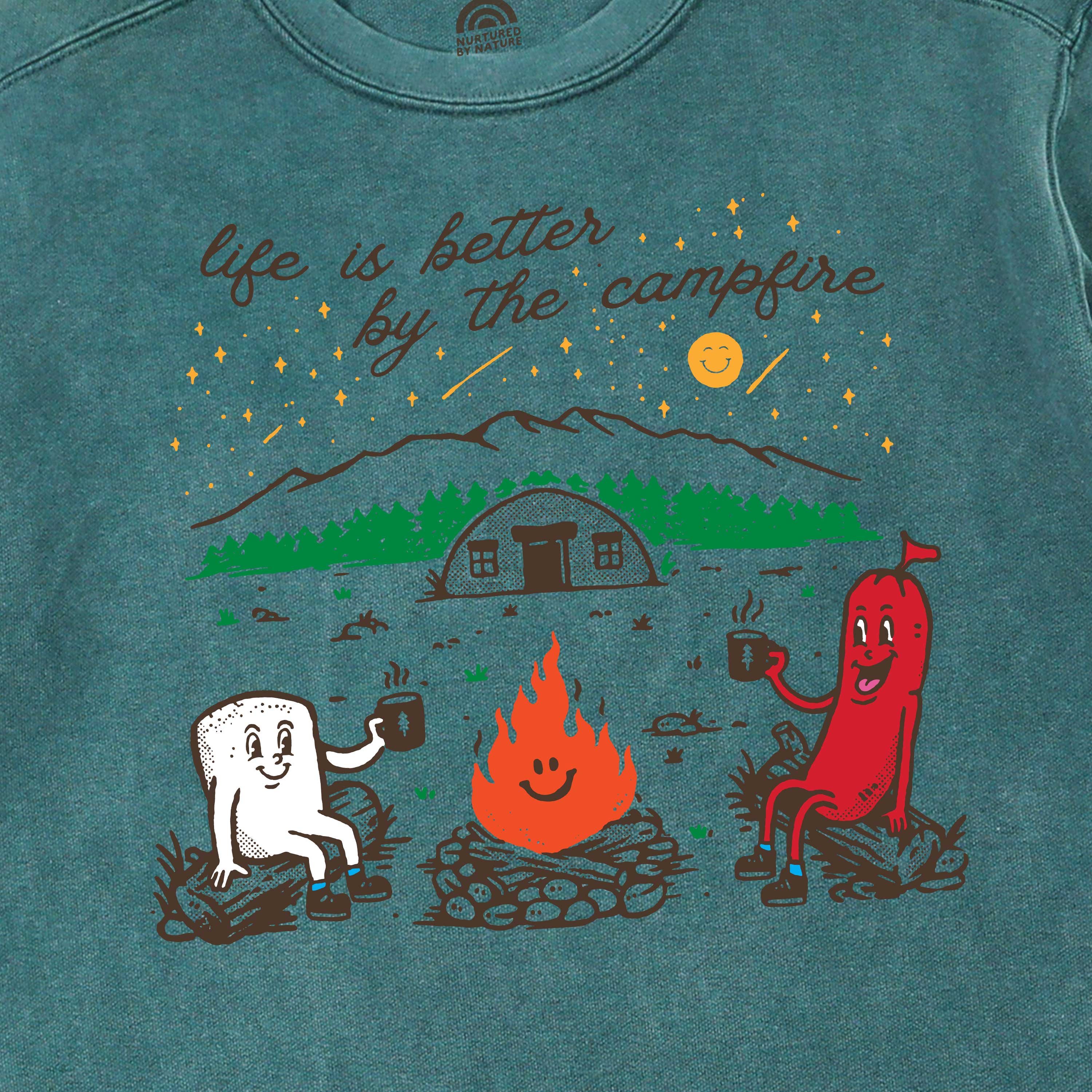 Life is Better by the Campfire 🔥 Crewneck Sweatshirt