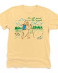 It's All Good in the Woods Hiking Bear Graphic T-Shirt