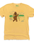 It's All Good in the Woods Hiking Bear Graphic T-Shirt