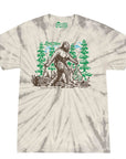 Leave No Trace Hiking Bigfoot Kids Tie Dye Graphic T-Shirt