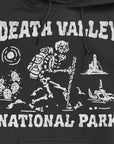 Death Valley National Park with Hiking Skeleton Graphic Hoodie by Nurtured by Nature Studio