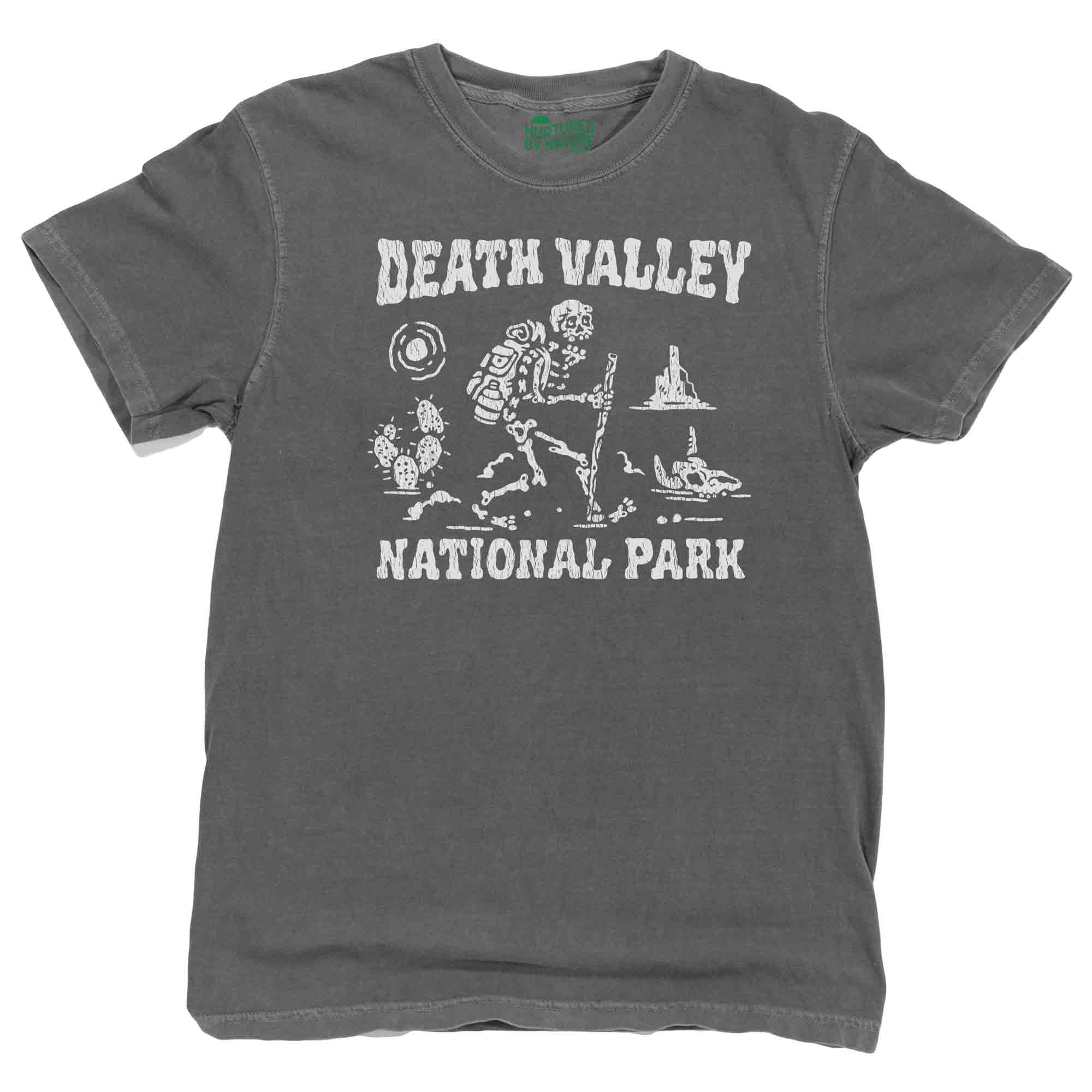 Death Valley National Park with Hiking Skeleton Graphic T-Shirt by Nurtured by Nature Studio