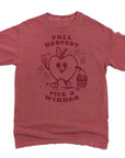 Fall Harvest Cute Retro Apple Character Graphic T-Shirt by Nurtured by Nature Studio