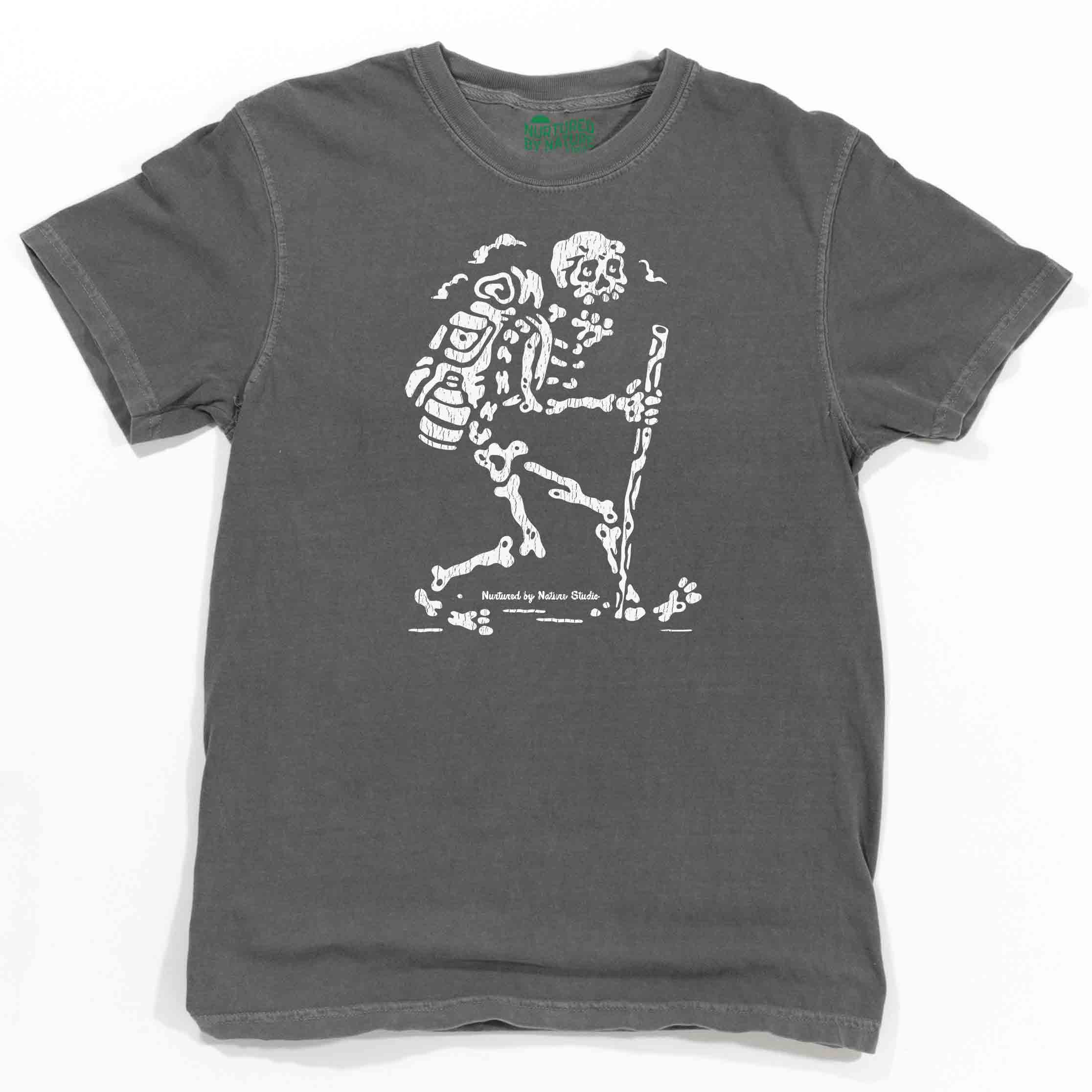 Thru-Hiker Hiking Skeleton Graphic T-Shirt