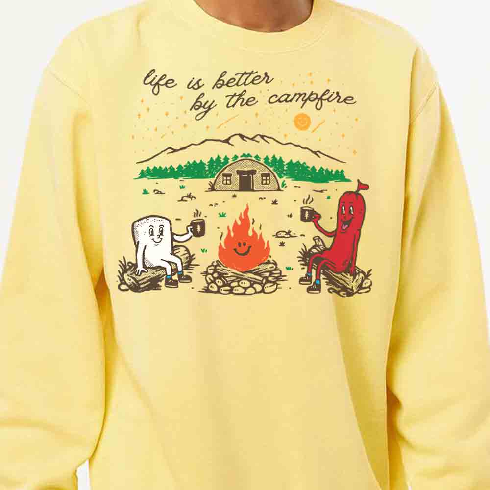 Life is Better by the Campfire Crewneck Sweatshirt