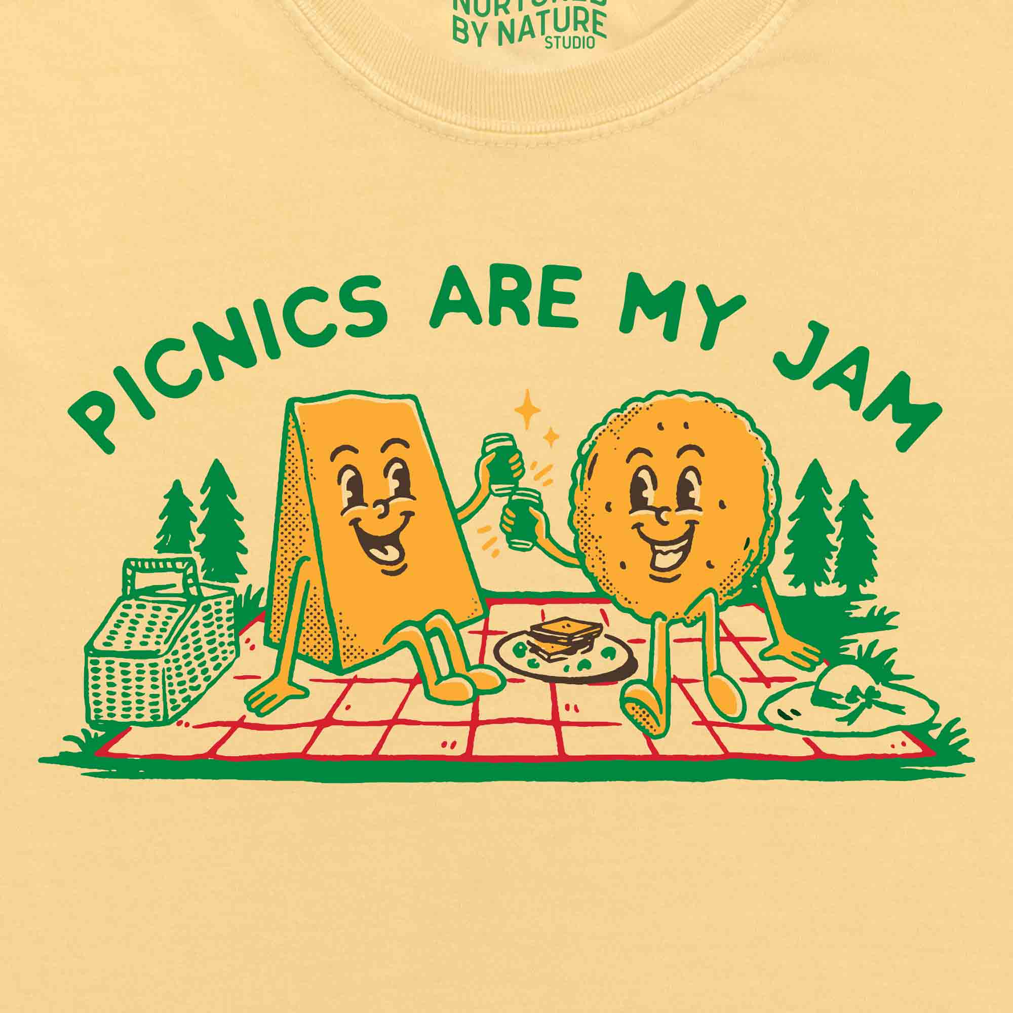 Picnic T-Shirt by Nurtured by Nature Studio