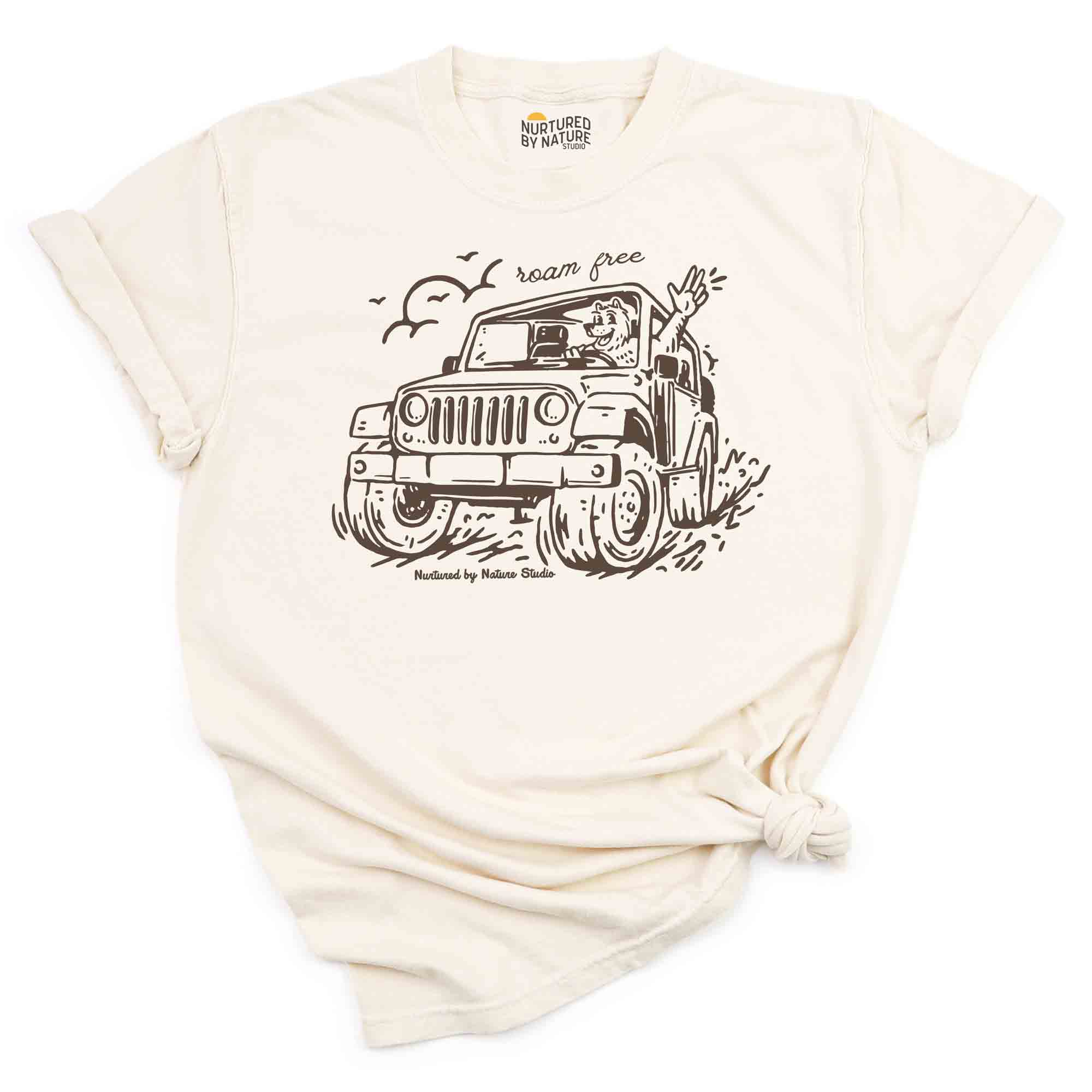 Roam Free Bear Retro T-Shirt