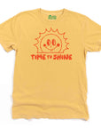 Time to Shine Cute Retro Sun Graphic T-Shirt by Nurtured by Nature Studio