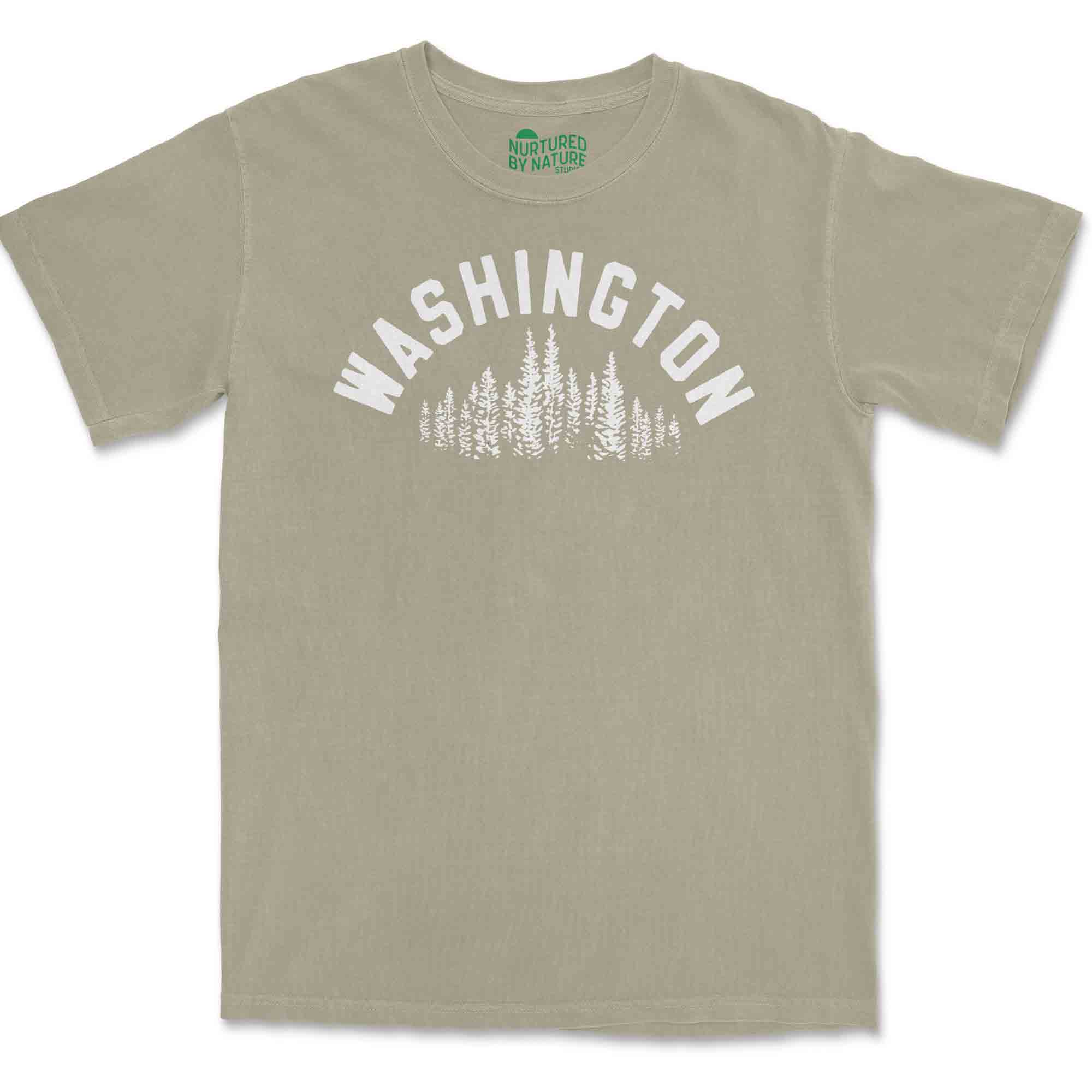 Washington State Treeline Retro T-Shirt