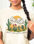 Sedona Arizona Desert Canyon Graphic T-Shirt by Nurtured by Nature Studio Hiking, Camping, Outdoorsy Gift