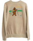 It's All Good in the Woods Hiking Bear Crewneck Sweatshirt