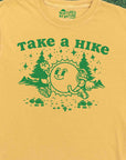 Take A Hike Cute Retro Hiking Sun Graphic T-Shirt by Nurtured by Nature Studio