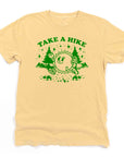 Take A Hike Cute Retro Hiking Sun Graphic T-Shirt by Nurtured by Nature Studio